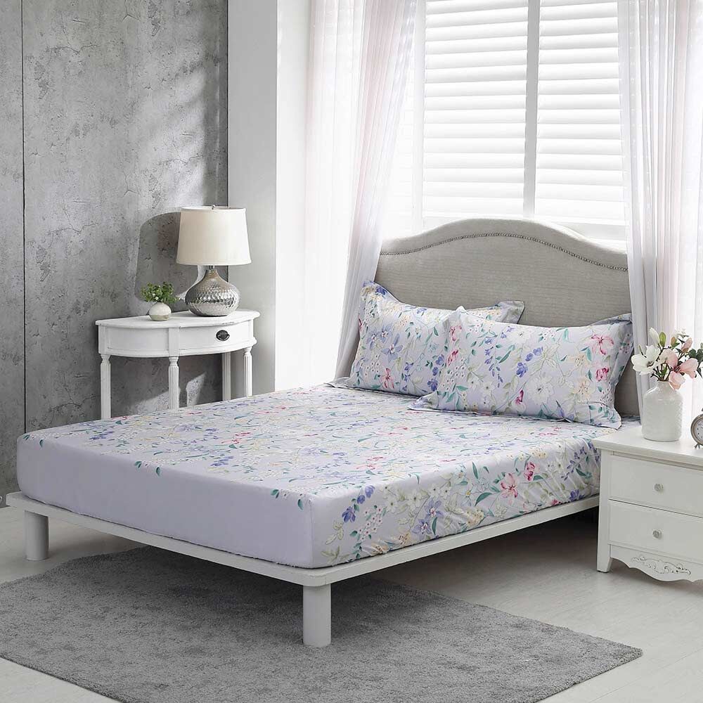 超細旦天絲棉床包組  | 貝瑟琳 2379