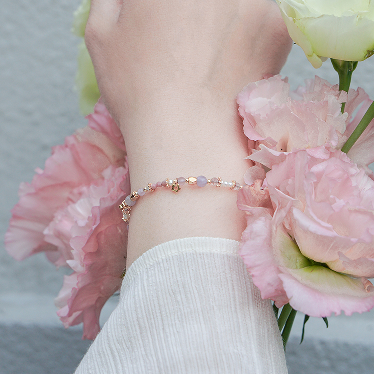 《彰化意象》 田尾公路 • 花開如夢 – 草莓紫水晶 – 手鍊