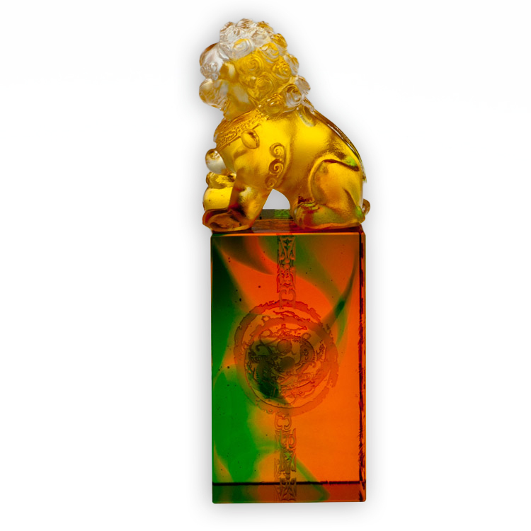 琉璃獅子方印｜平安富貴印章擺飾 開運招財吉祥禮品