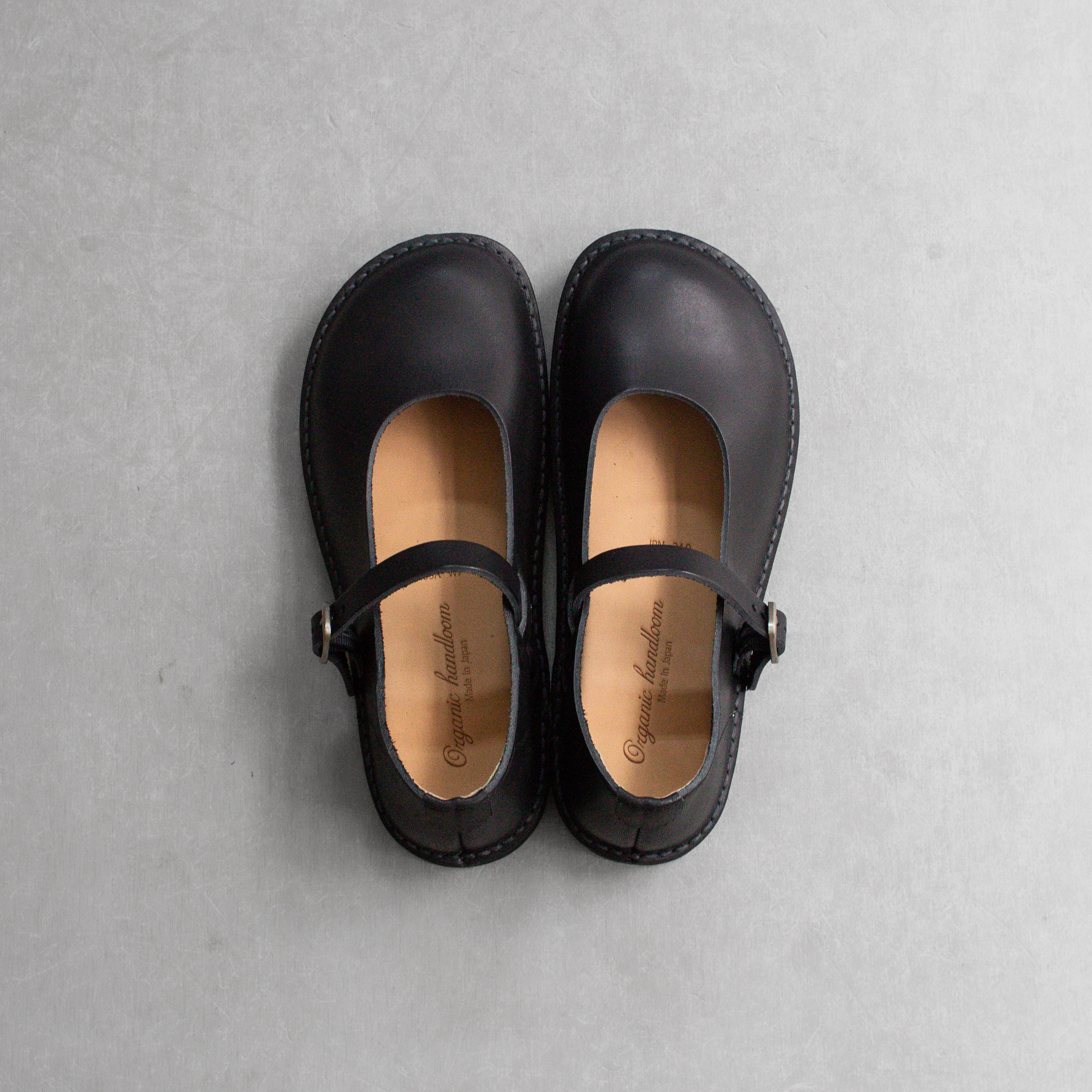 ORGANIC HANDLOOM SHELLY BLACK 日本製 黑色 牛皮 瑪莉珍 娃娃鞋