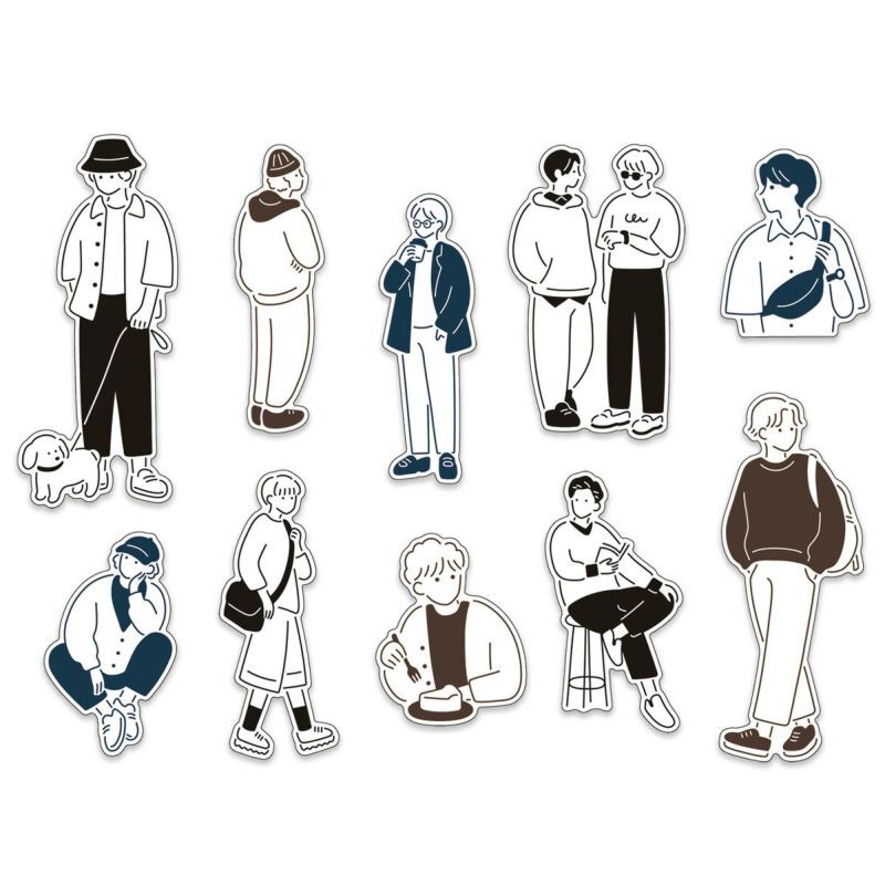 MIND WAVE 貼紙包: ami 82305 simple boy