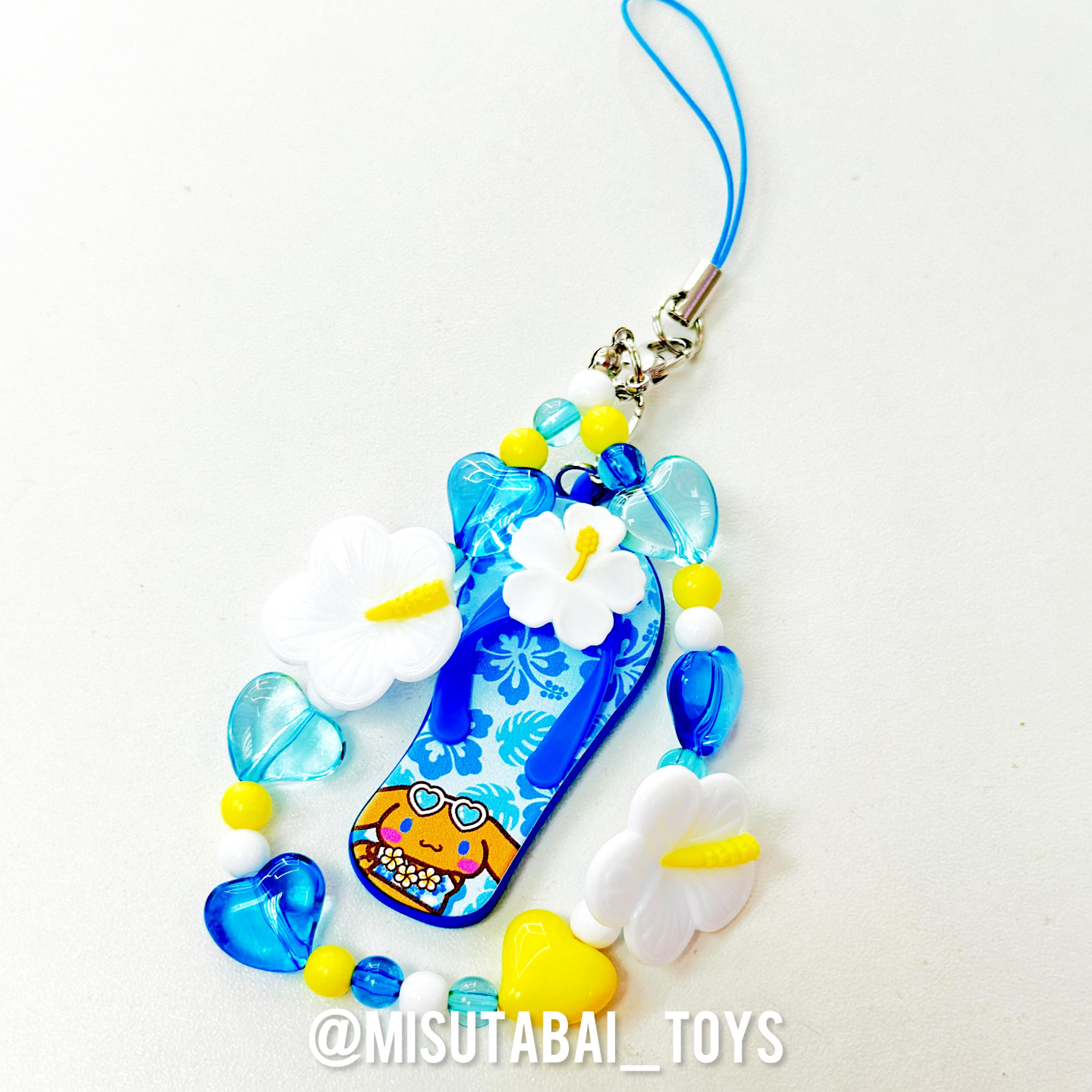 Sanrio 曬黑夏威夷盲盒手機吊飾