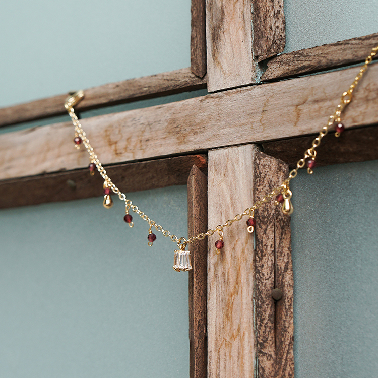 《彰化意象》鹿港老街 • 繁華韻味 – 石榴石 – 手鍊