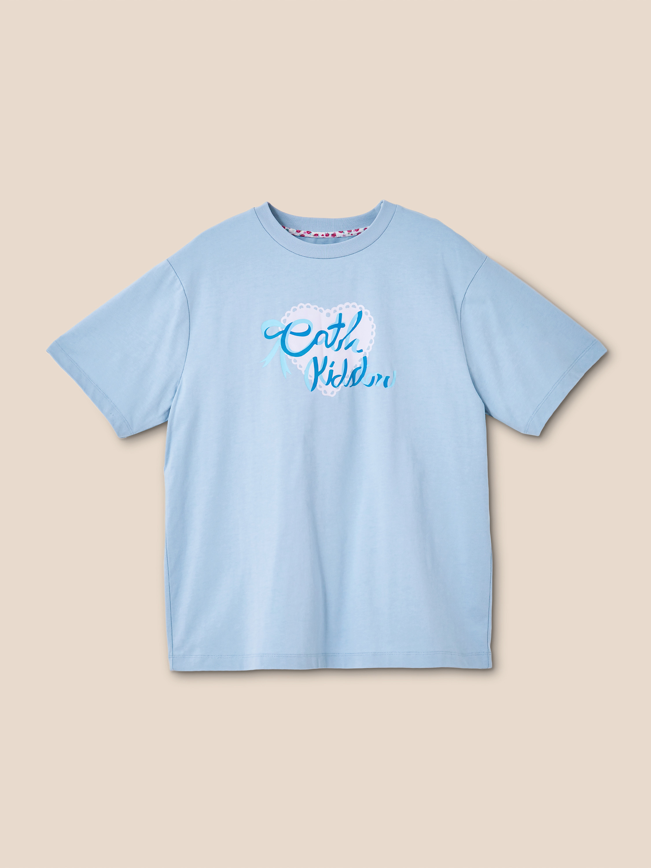 Cath Kidston Bow Logo 寬版 T-shirt (天藍色)