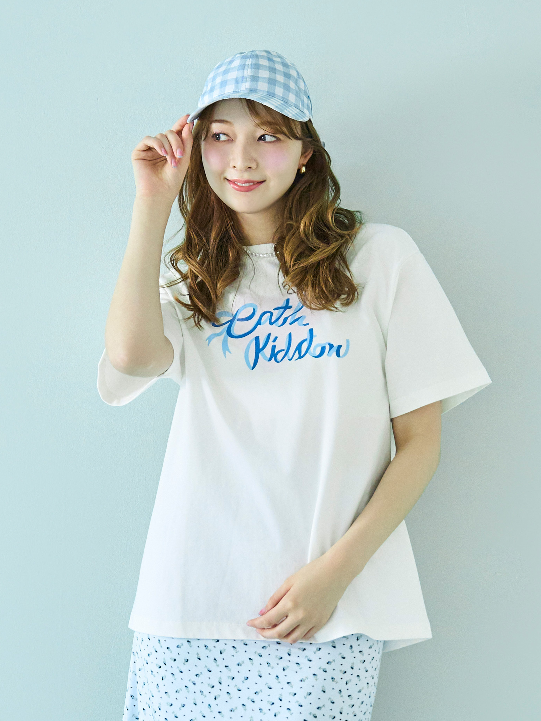Cath Kidston Bow Logo 寬版 T-shirt (白色)
