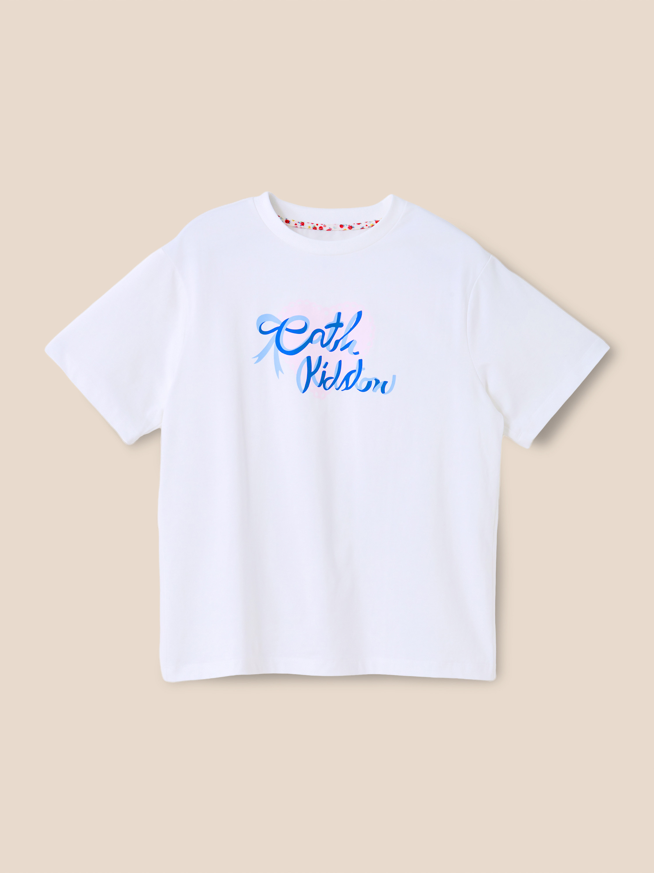 Cath Kidston Bow Logo 寬版 T-shirt (白色)