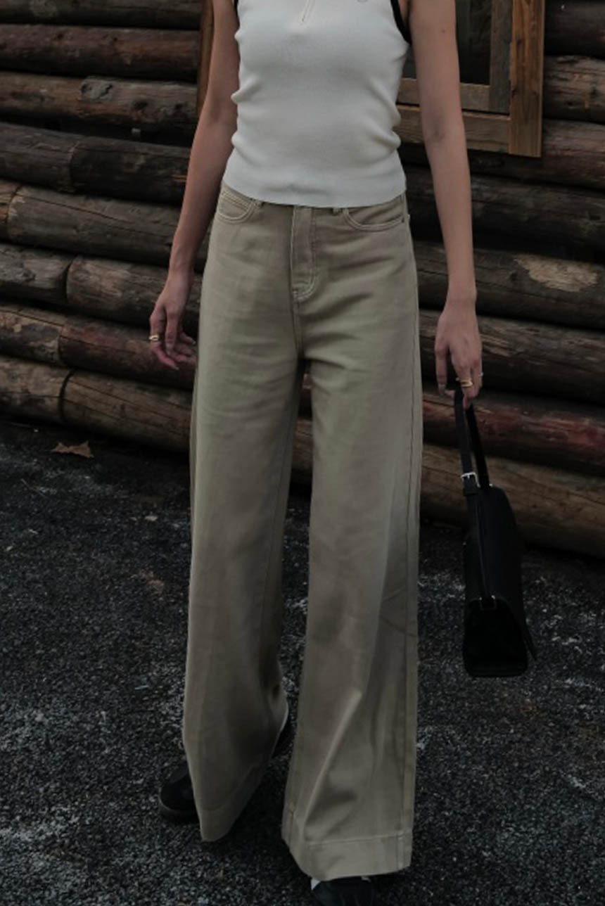 小皮標下縫線牛仔褲*3色