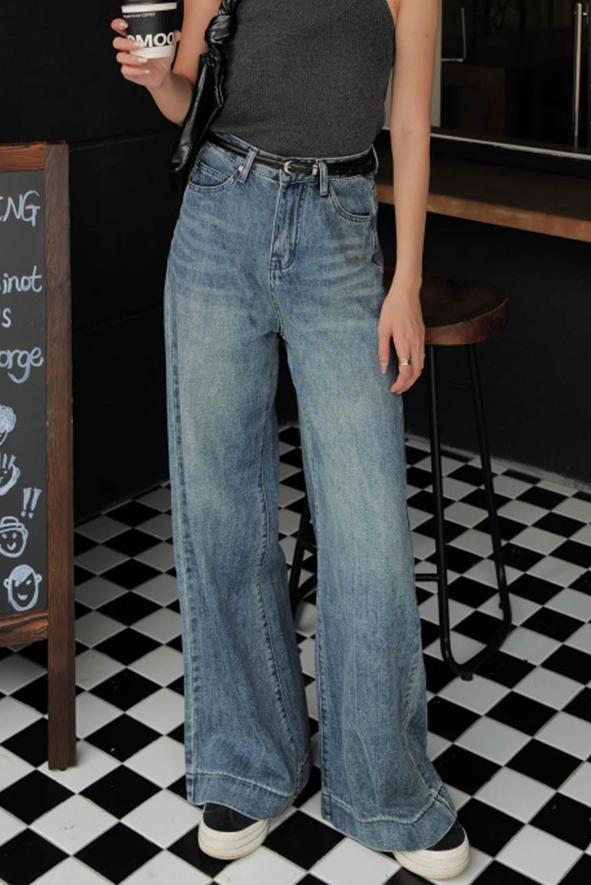 小皮標下縫線牛仔褲*3色