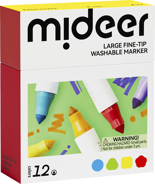 MiDeer 可洗彩色筆(12色)