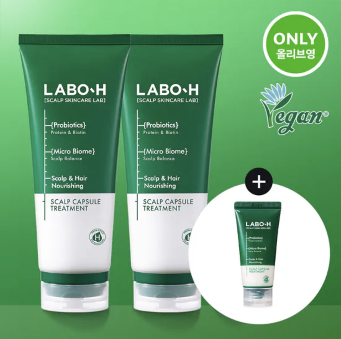 LABO-H Hair Loss Relief Scalp Strengthening Treatment 頭皮護理緩解脫髮護髮乳 200ml＋200ml＋50ml