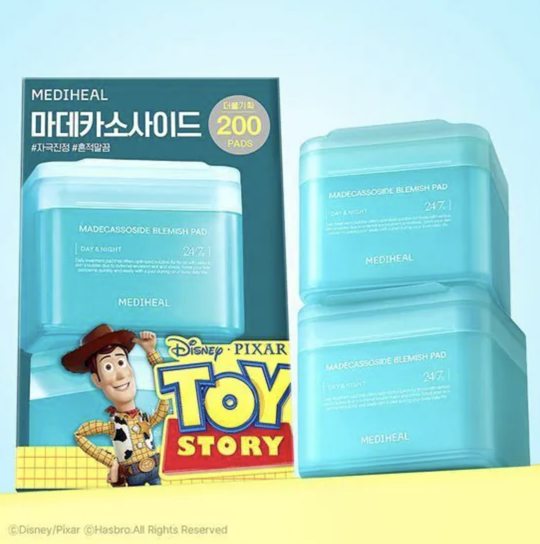 Mediheal Madecassoside Blemish Pad 積雪草舒緩淡印護膚棉片 100片＋100片＋袋仔