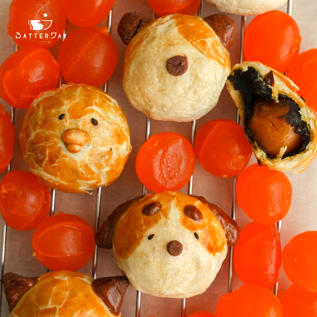 “可愛動物蛋黃酥與鹹蛋黃”