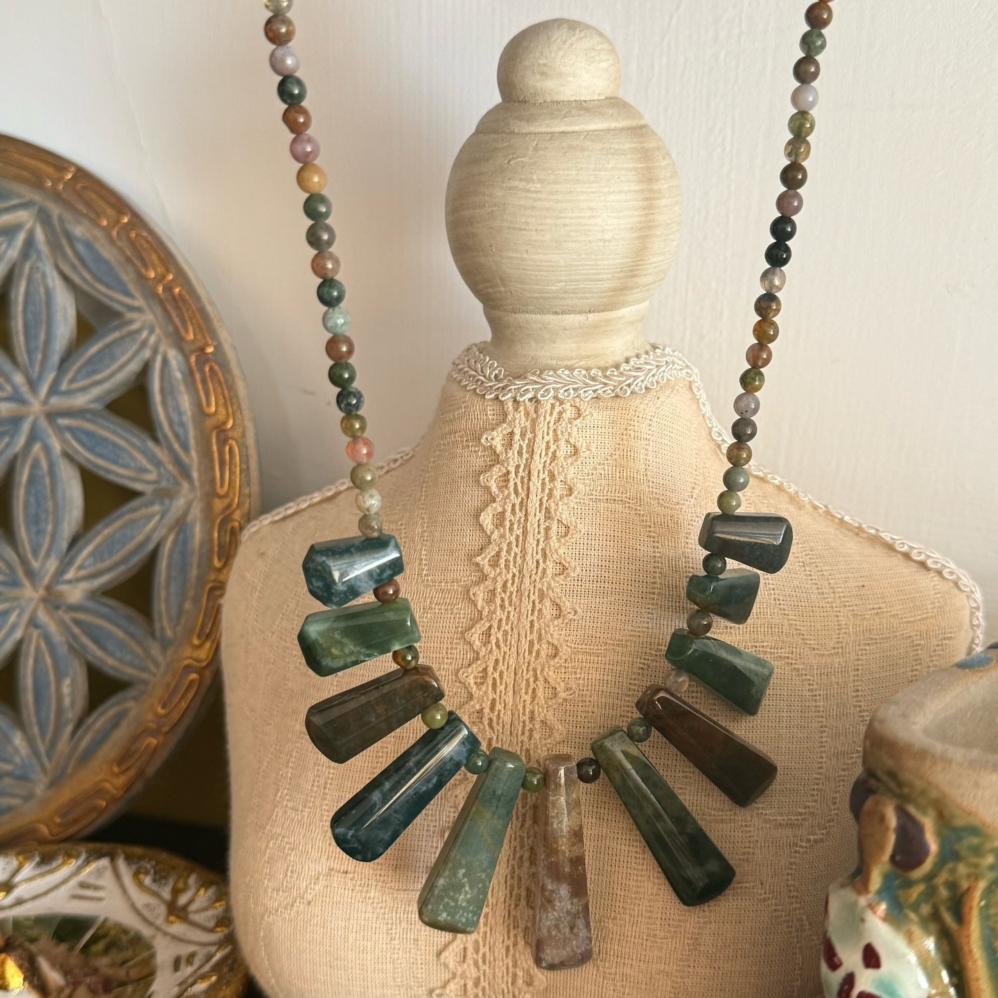 [原石] 水草瑪瑙 項鏈 02