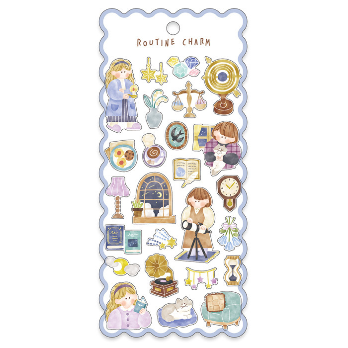 MIND WAVE Sticker: Routine Charm 82190 Night