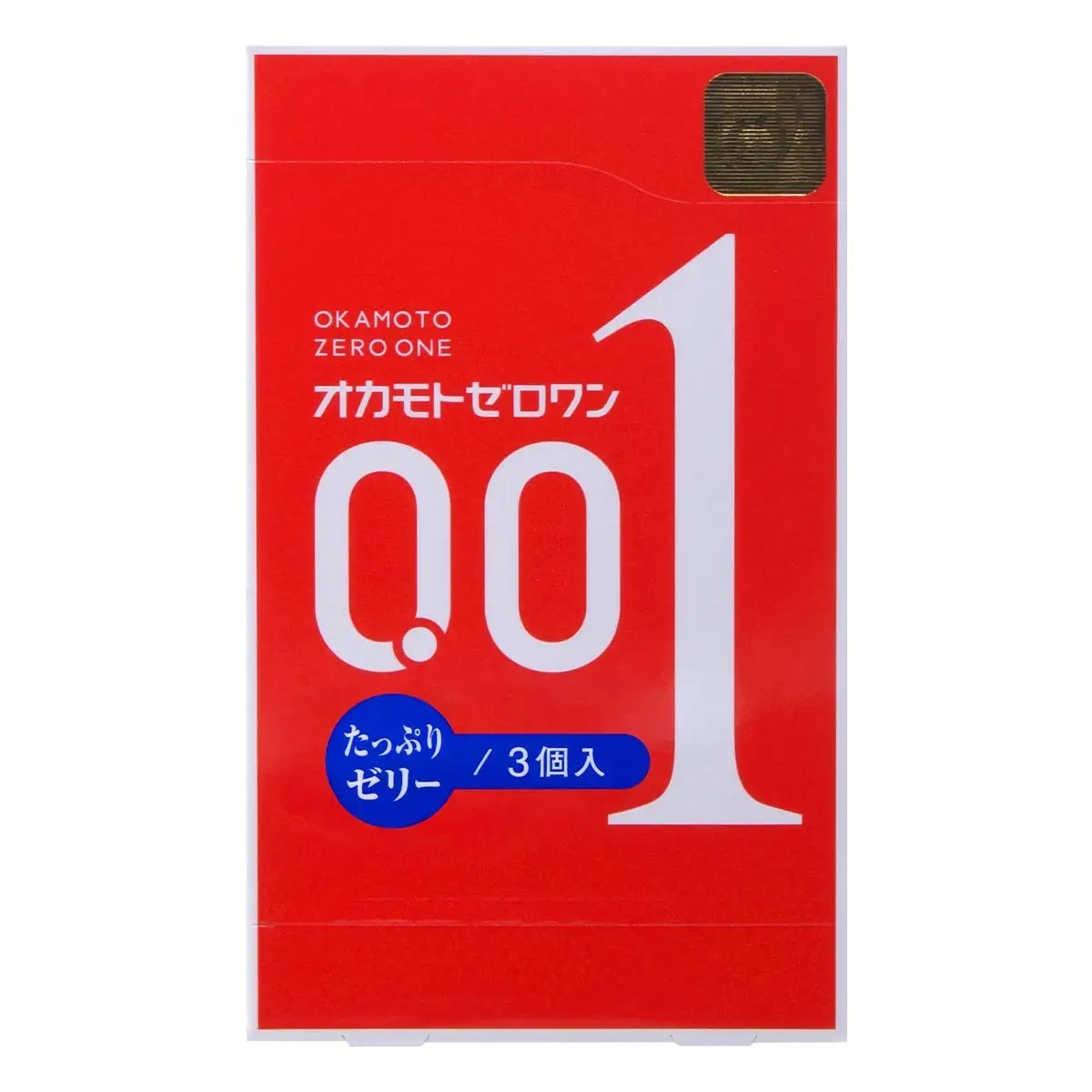 岡本 0.01 潤滑劑加量 (日本版) 3 片裝 PU 安全套