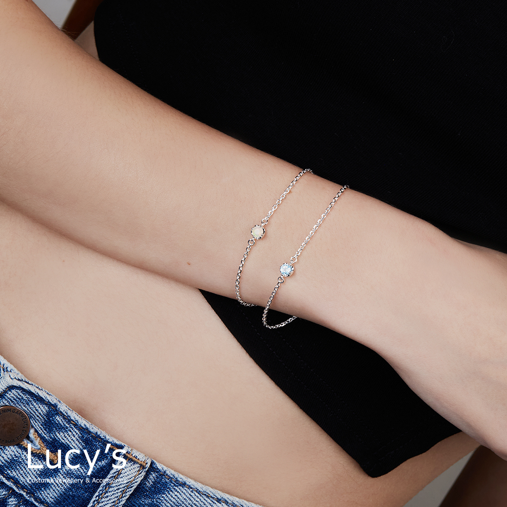 925純銀 純淨 手鍊 (四色) (123693/123694/123695/123696)