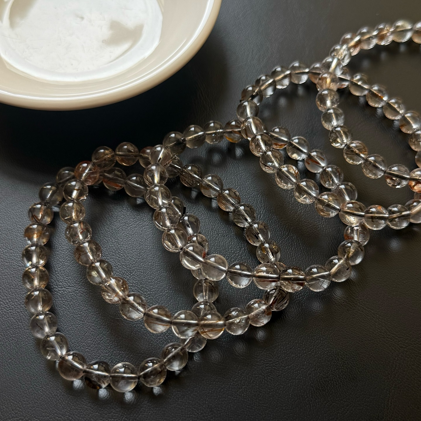 [原石] 黑金超七 水晶手串