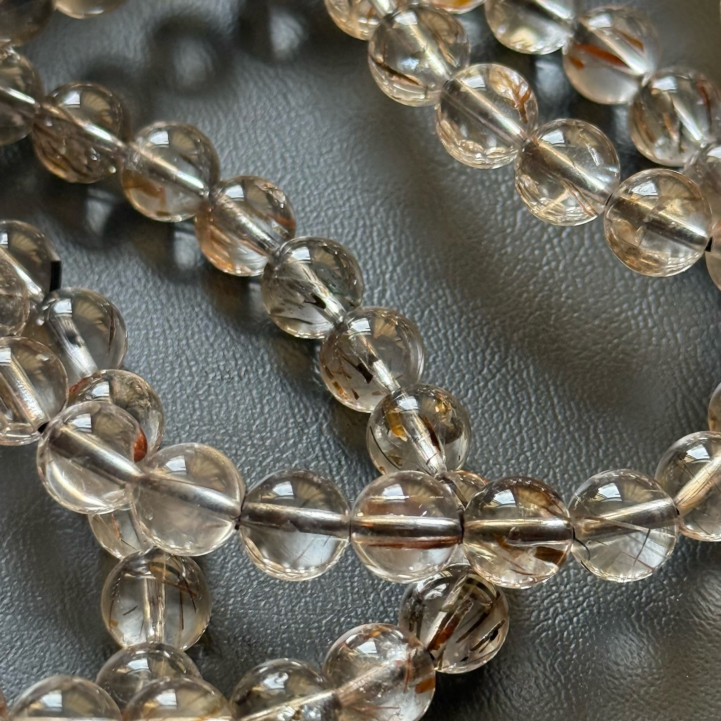 [原石] 黑金超七 水晶手串