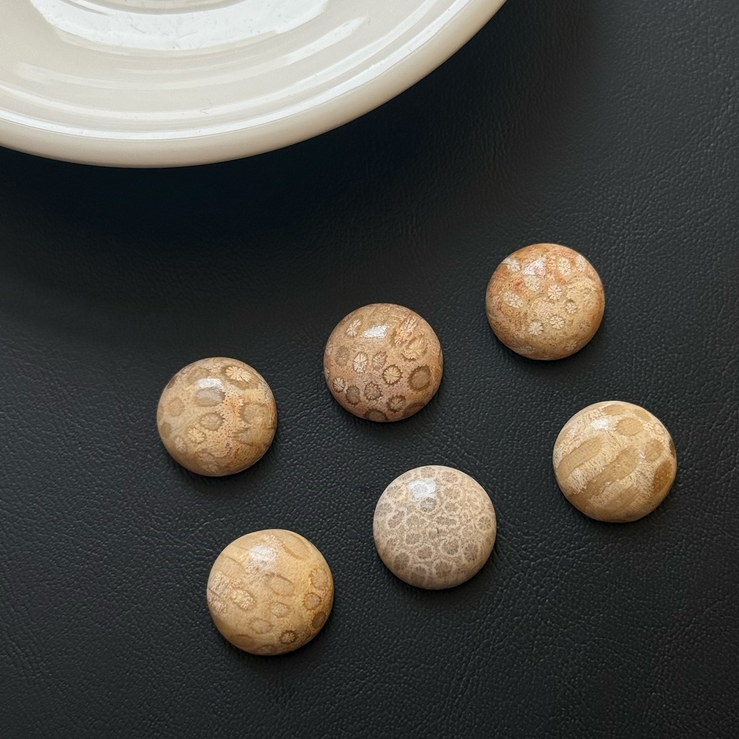 [原石] 珊瑚玉 水晶蛋面