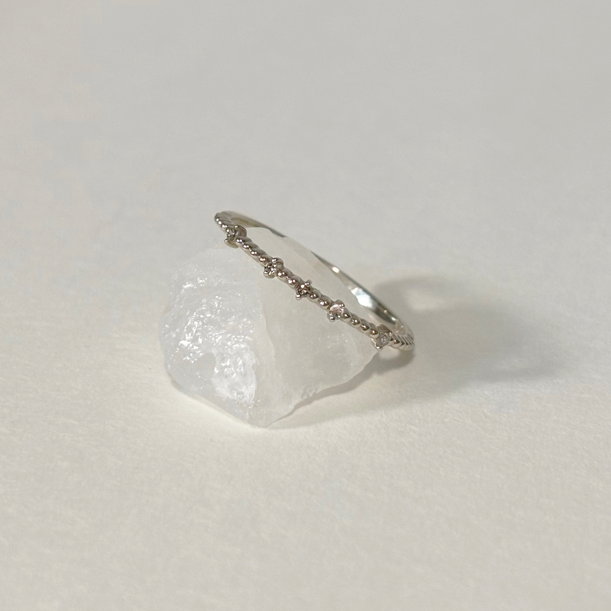 14K點點星光真鑽戒指