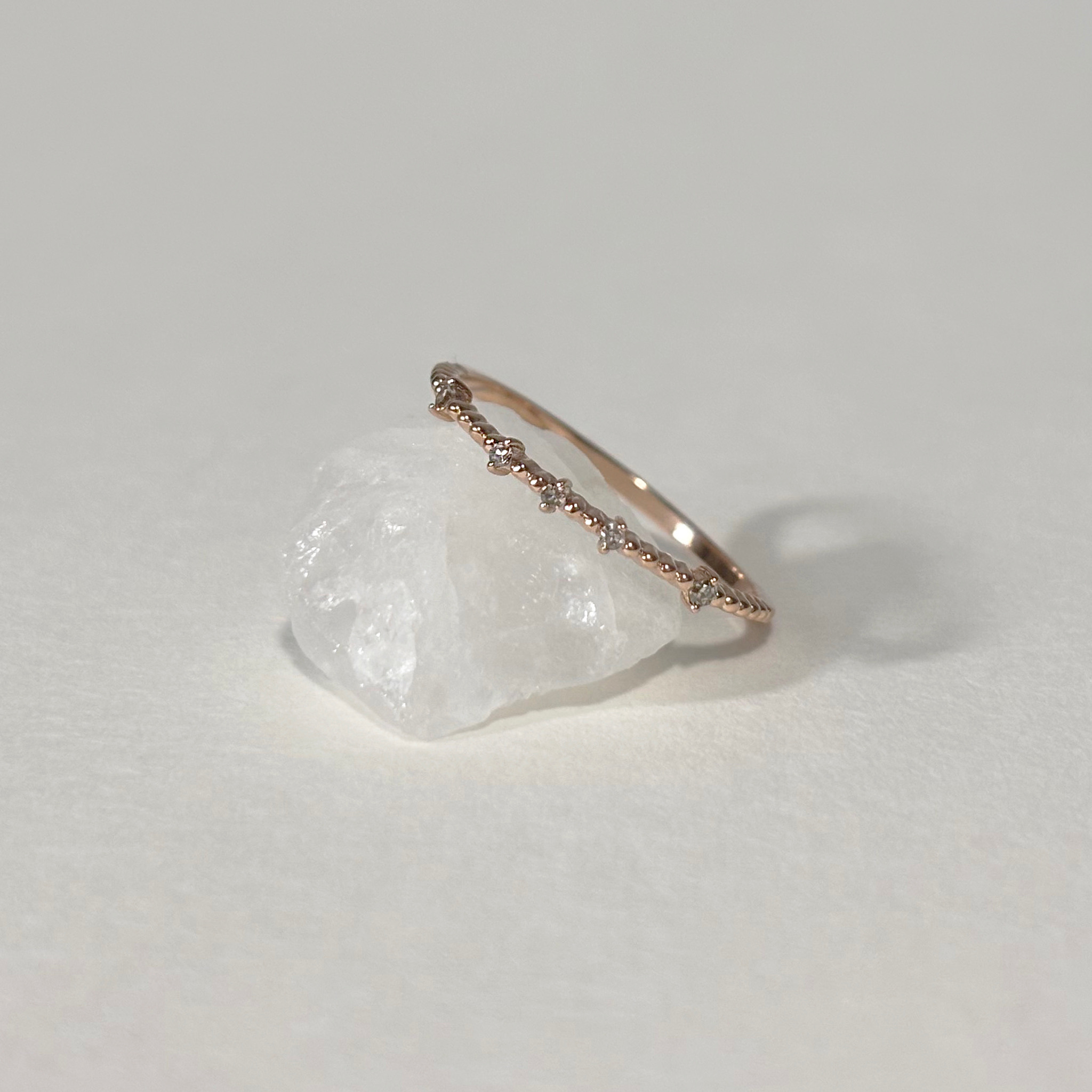 14K點點星光真鑽戒指