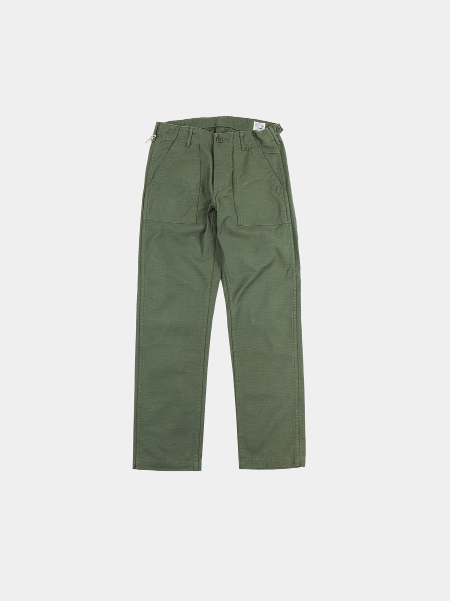 orSlow Slim Fit Fatigue Pants Green
