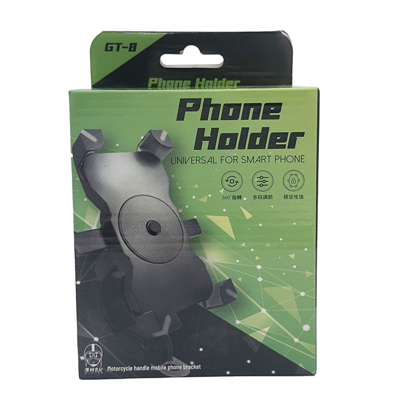 【澤村先生】甲殼防震機車手機架 GT-8_亞克