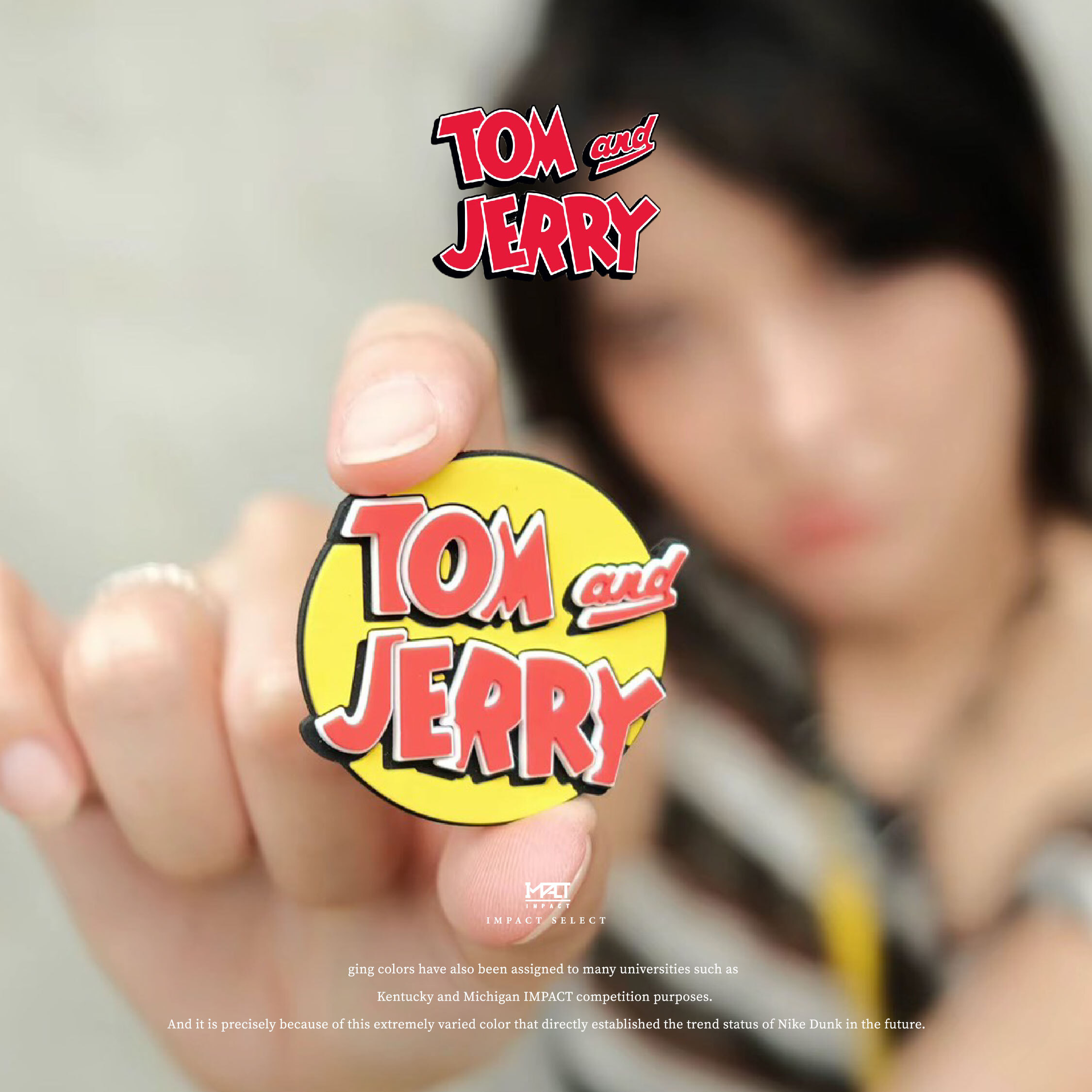 TOM&JERRY x  Heyday 貓和老鼠聯名款 起司 洞洞 拖鞋 黃/白 男女同款 HD25X85B