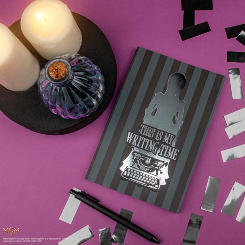 Wednesday - Wednesday 寫作時間－黑色款軟皮筆記本及杯墊 (4入組)