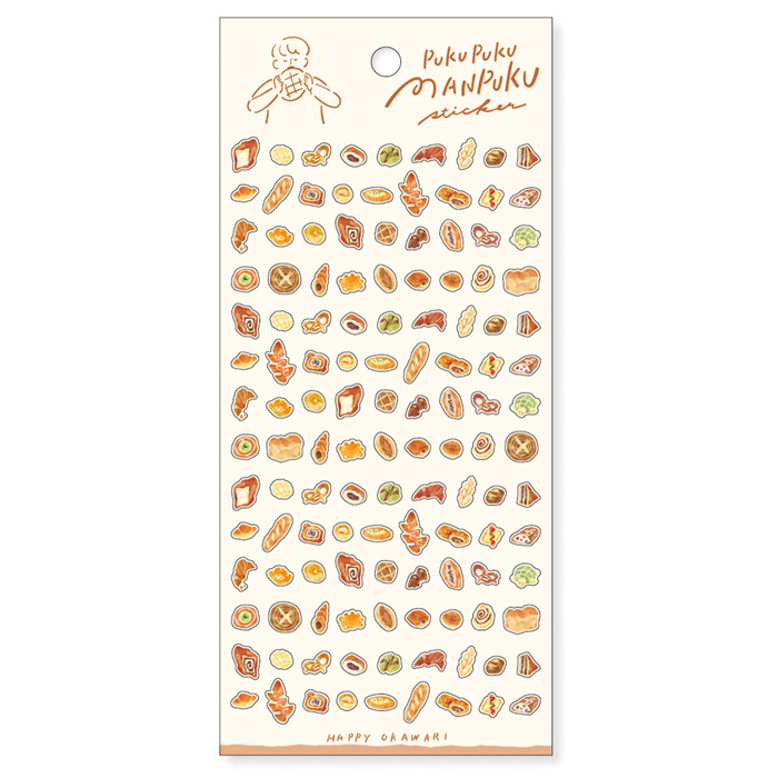 MIND WAVE 貼紙: puku puku manpuku 82316 麵包