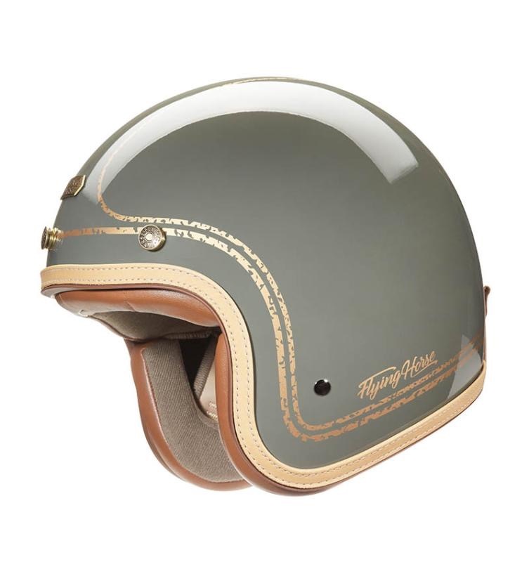 THH FH-358艾菲爾 工裝綠/金 素色 莫蘭迪色系 3/4罩式