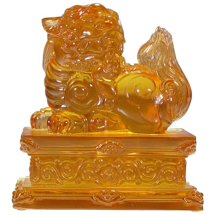 鹿港窯禮品館｜琉璃鎮宅獅擺飾 獅子系列開運藝術品 招財守護家宅