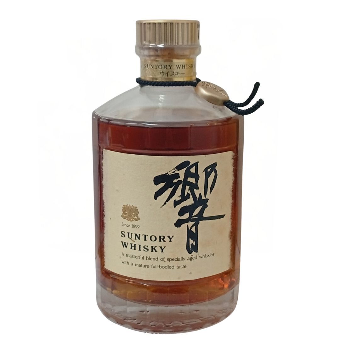 三得利 響HIBIKI 絕版 雙獅版 金頭 黑色項鍊 金章 750mL (響17年前身) #3