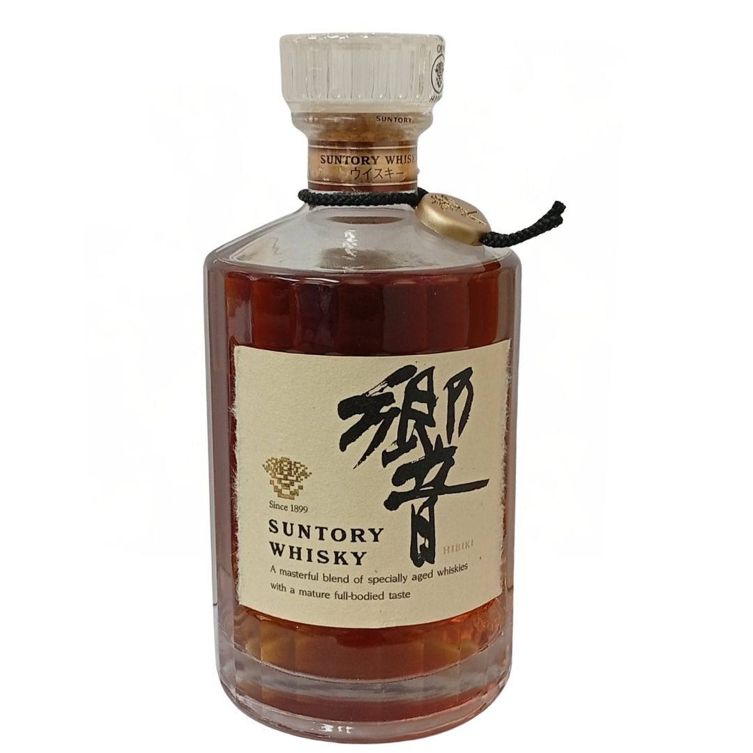 三得利 響HIBIKI 絕版金花 水晶頭 黑色項鍊 金章 700mL (響17年前身) #4