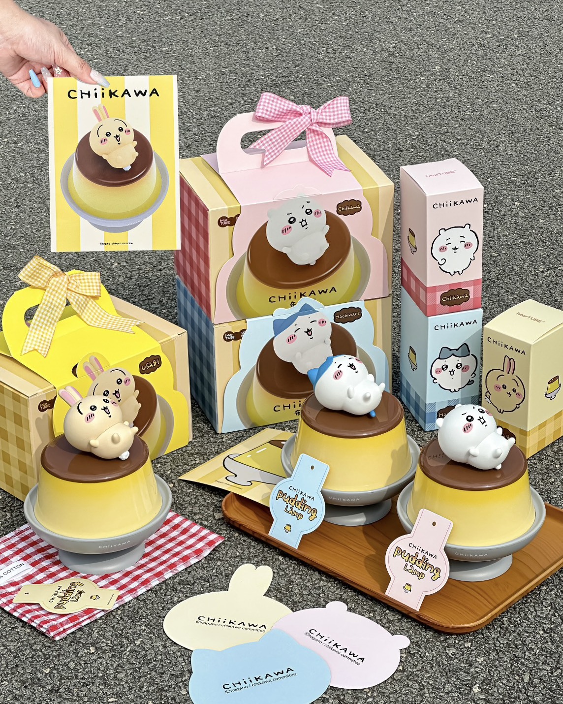 KTQ STORE ‧ Chiikawa 吉伊卡哇 布丁燈 氛圍小夜燈 禮盒 三款