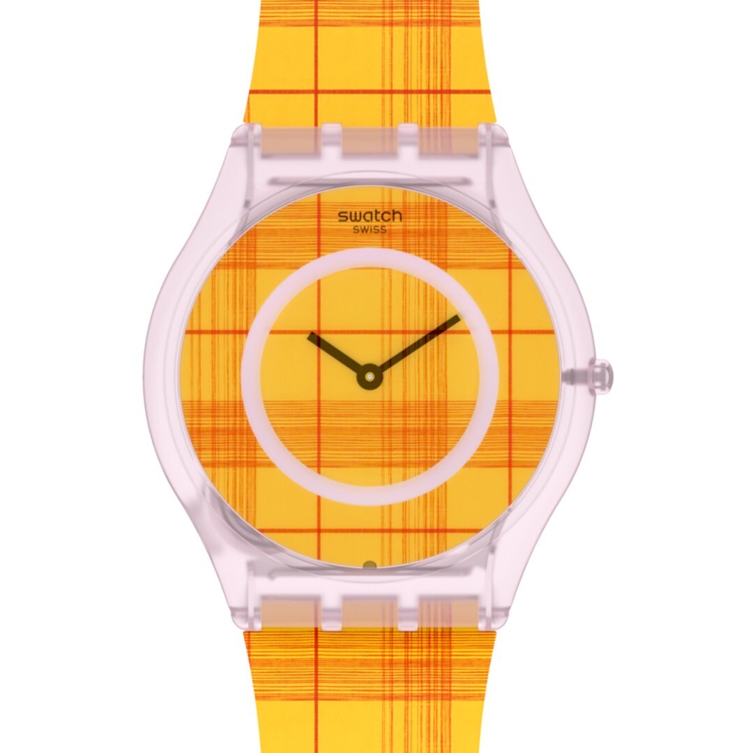 【Swatch】FIRE MADRAS 01 SS08Z105 34mm 現代鐘錶