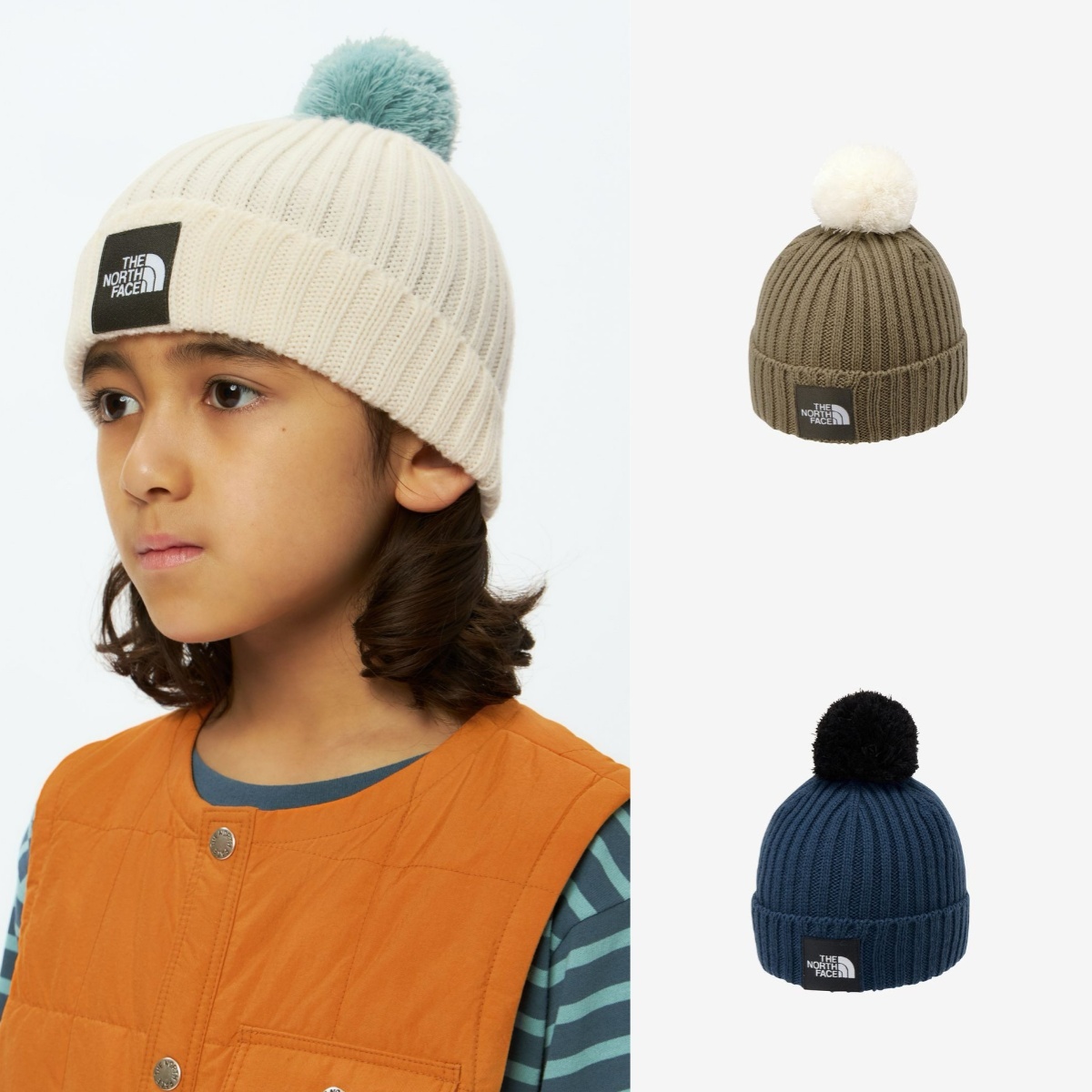 預購┃日本製 小孩款 THE NORTH FACE KID'S POM POM CAPPUCHO 球球 毛帽