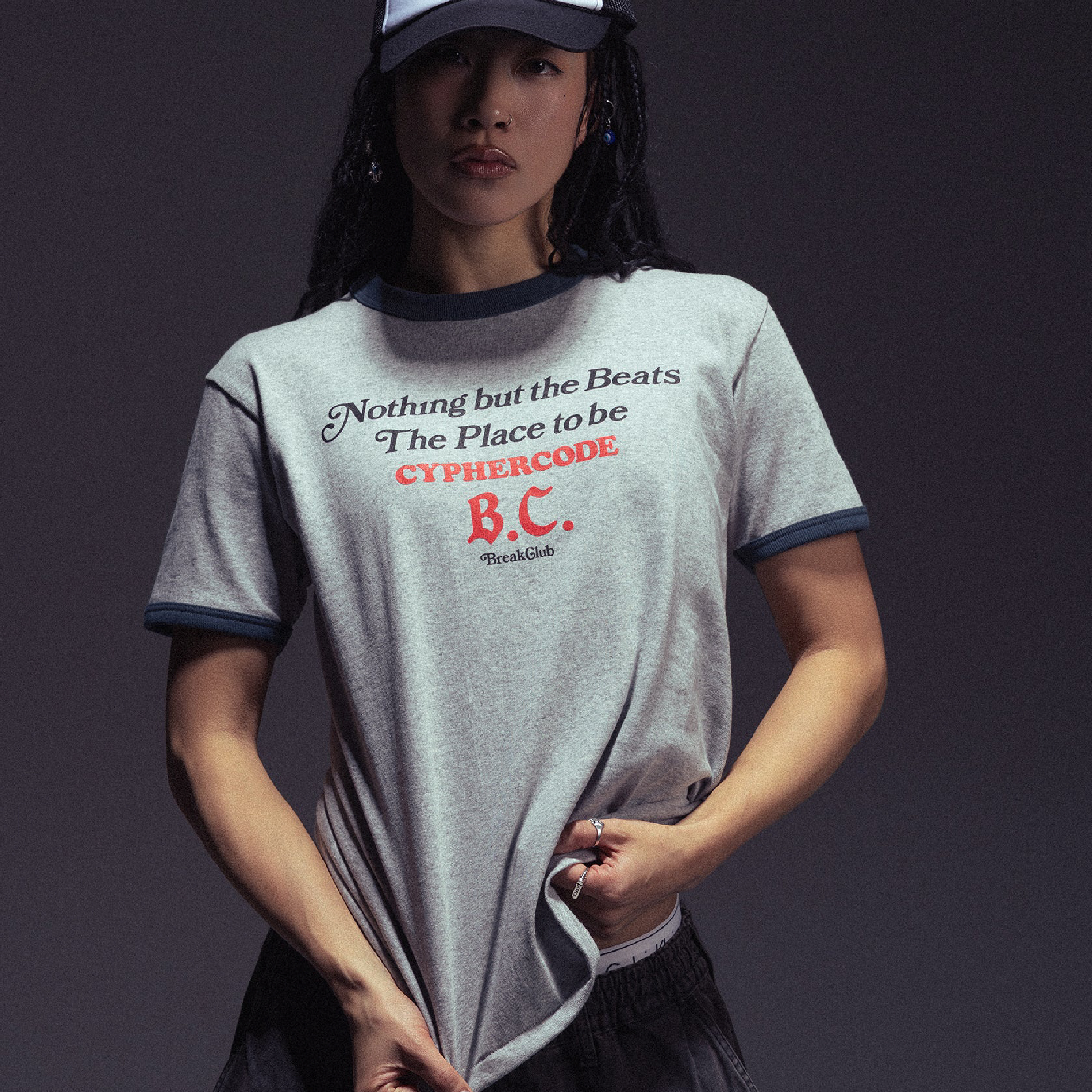 Cyphercode Break Club Ringer Tee 俱樂部字體短Tee