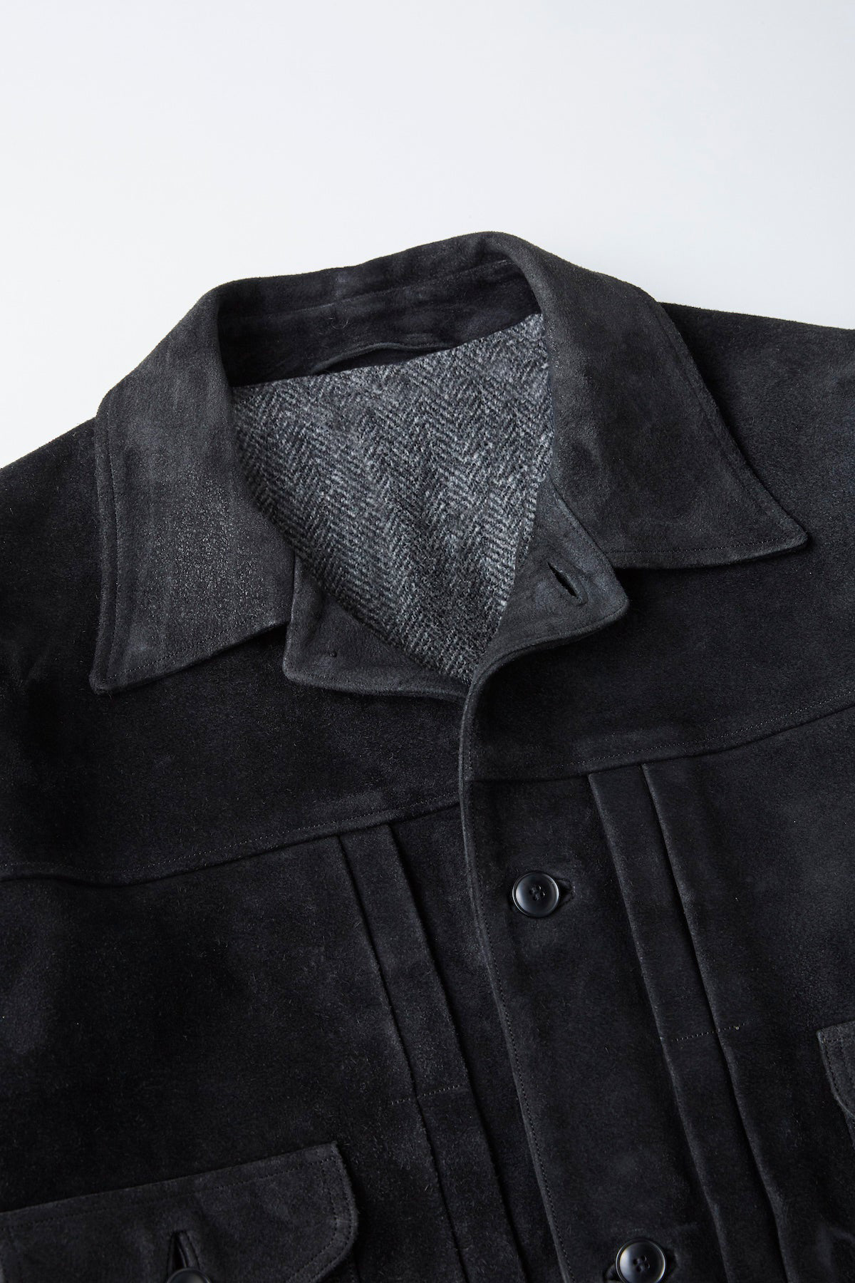 OLD JOE PATINA HORSE-HIDE JEAN JACKET - ROUGH OUT