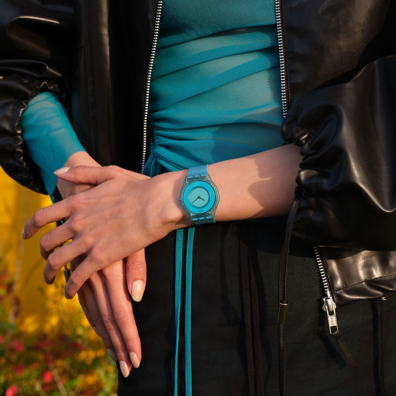 【Swatch】SARI MADRAS 02 SS08Z102 34mm 現代鐘錶