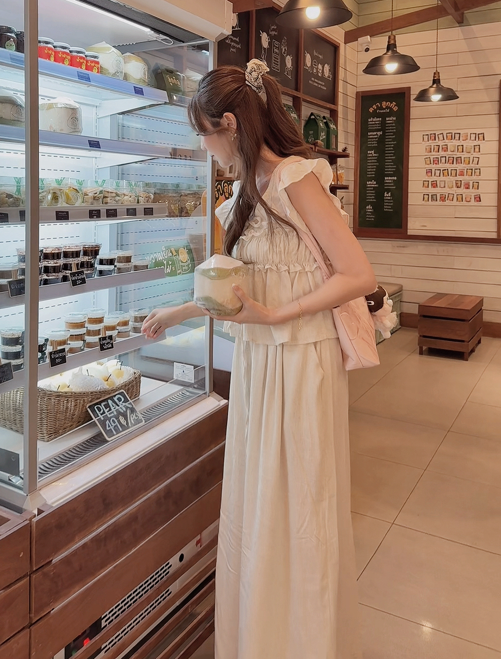 MADE IN THAILAND🇹🇭 泰國手工麻質 TOP + PANTS SET  0812