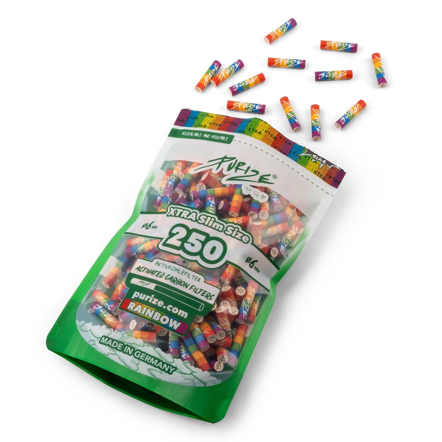 [250CT]XTRA SLIM SIZE FILTERS BY PURIZE