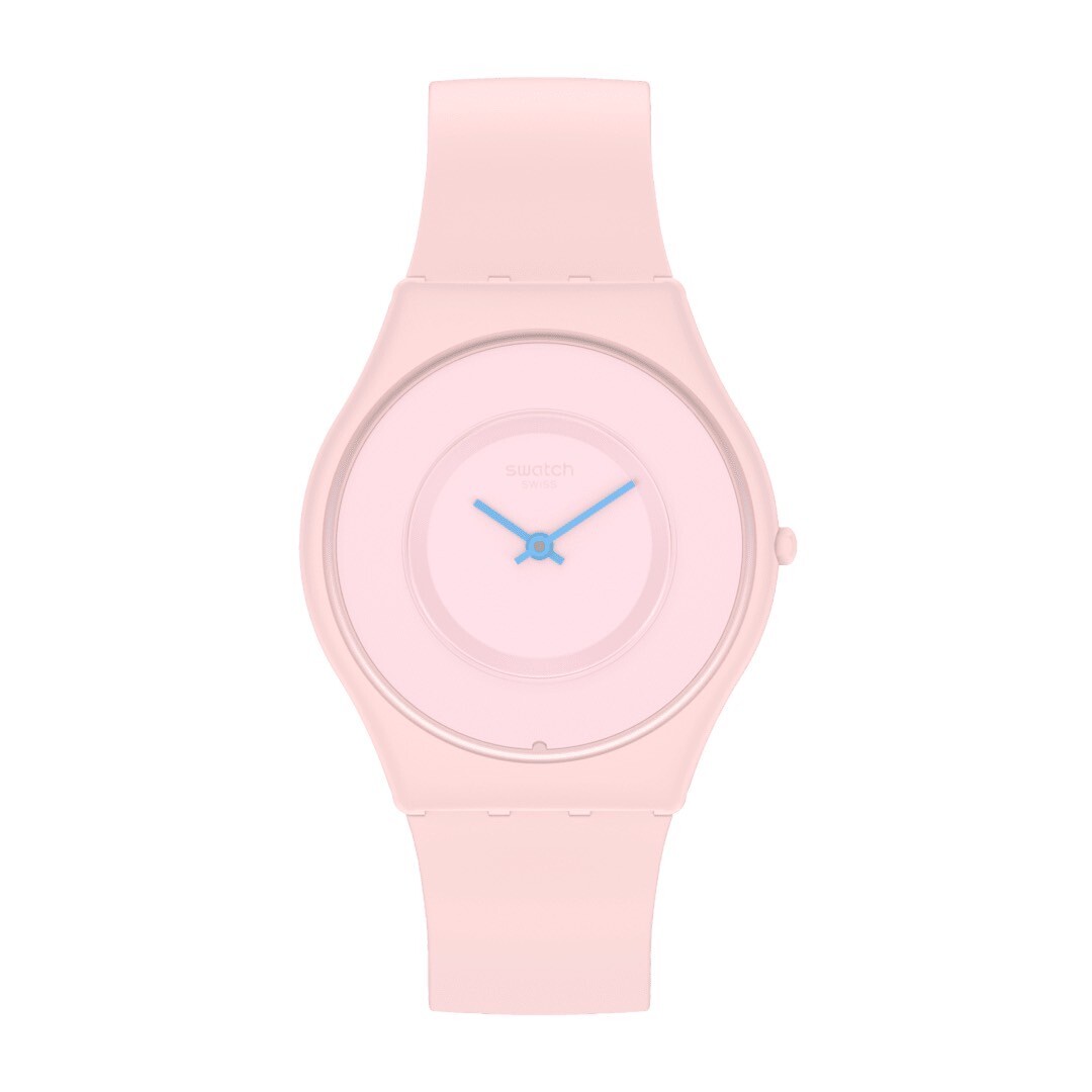 【Swatch】CARICIA ROSA SS09P100 34mm 現代鐘錶
