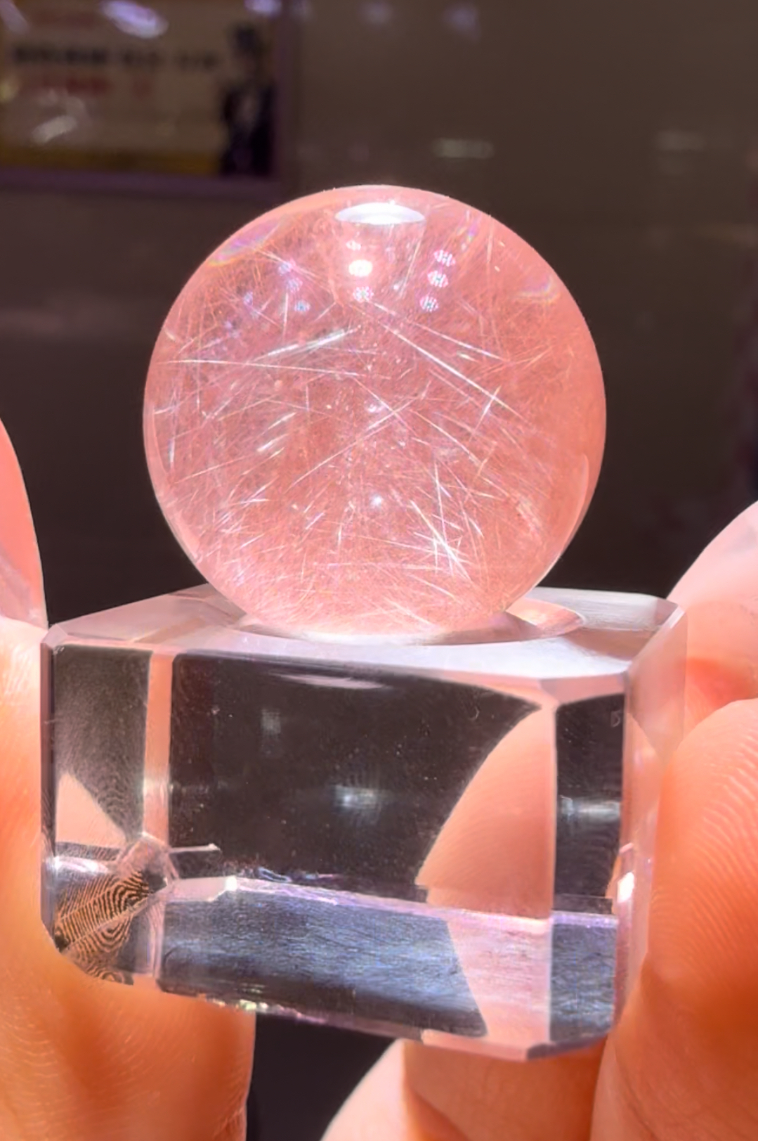 粉鋼絲兔毛單珠