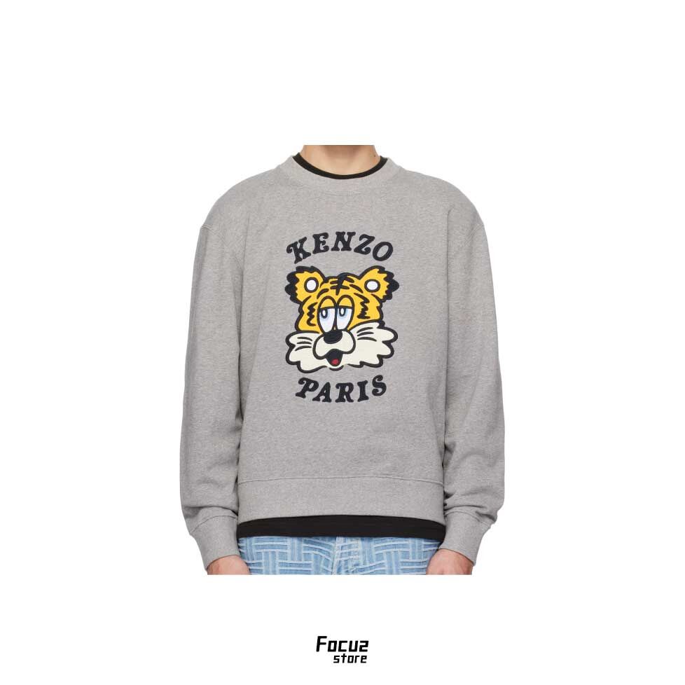 【Focus Store】預購 Kenzo Kenzo Paris VERDY Edition Embroidered Sweatshirt "Gray" 灰色 大學T