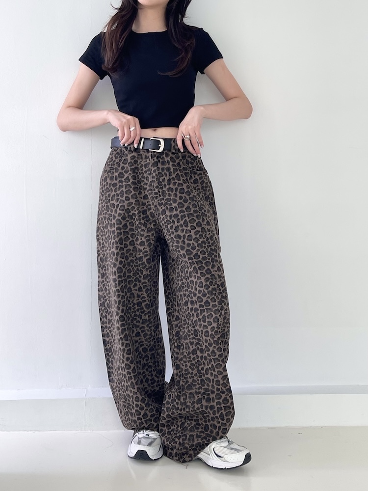 今年必備豹紋繭型褲