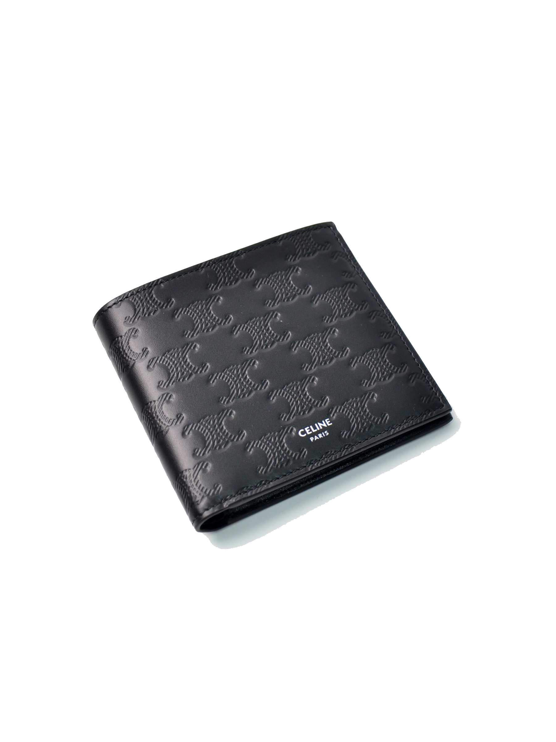 CELINE MEDIUM CARD HOLDER IN Calfskin with triomphe embossed 皮夾錢包【10B653FQB.38SI】