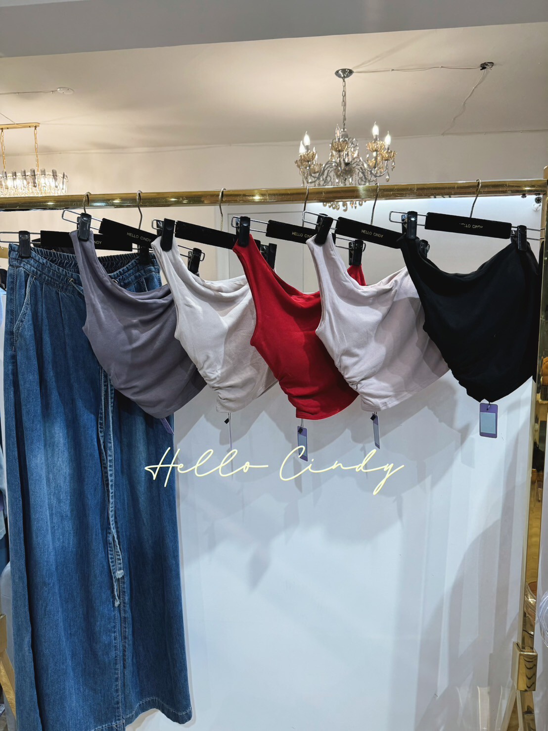 Baby系列 B08069 現貨+預購-浪漫感女神單肩側抓皺bra背心