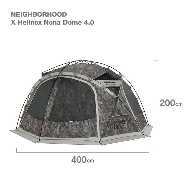 NEIGHBORHOOD × Helinox NONADOME｜戶外設置・展示級收藏