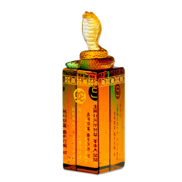 鹿港窯禮品館|十二生肖琉璃印章 手工客製開運印鑑 彌月升遷賀禮首選